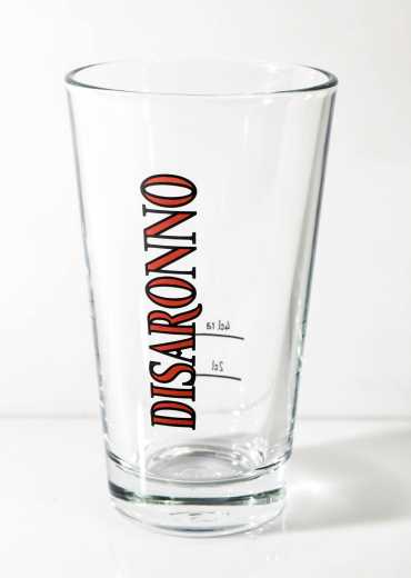 Disaronno Amaretto, Longdrinkglas, Cocktailglas, rotes Branding