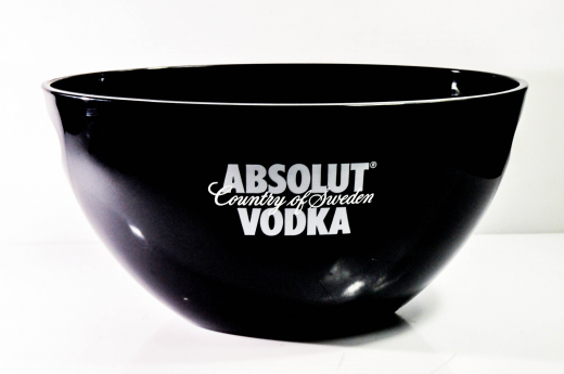 Absolut Vodka, XXL ice cube tray, acrylic bottle cooler