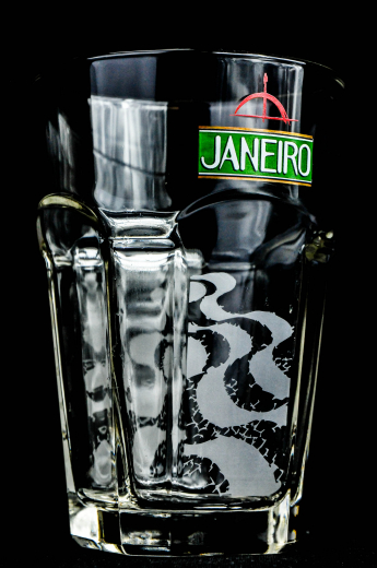 Janeiro Cachaca Glas / Gläser, Cocktailglas, Longdrinkglas, unten eckig oben rund
