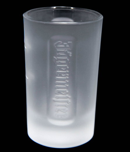 Jägermeister Glas / Gläser, Shotgläser, Schnapsglas, 2-4 cl, Emblem weiß