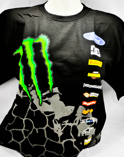 Monster Energy, Hoonigan T-Shirt Monster Ken Block Rally Division Team schwarz M