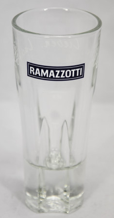 Ramazzotti Gläser Glas Likör, 2cl/4cl Glas Leben, Lieben, Lachen weiß