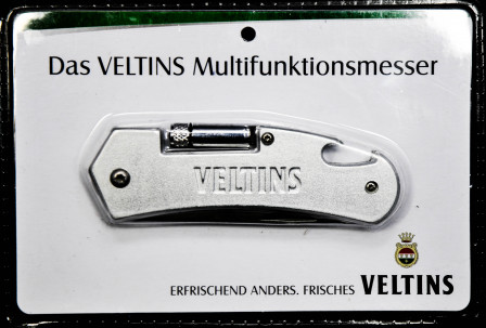 Veltins Bier, Outdoor Tool, Messer, LED Taschenlampe