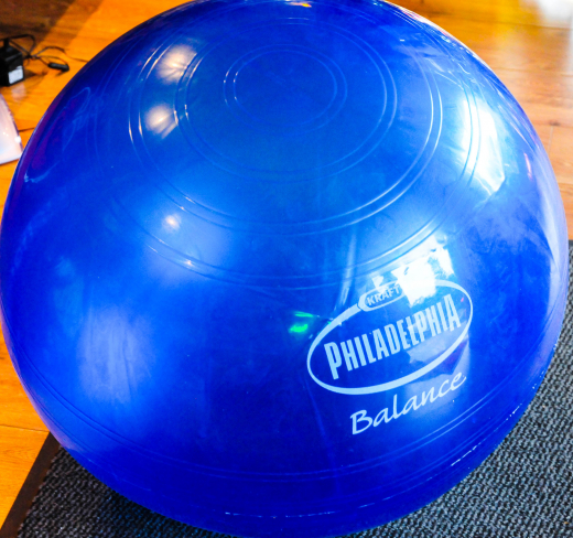 Kraft Food Philadephia Balance Gymnastikball Power Ball, blau