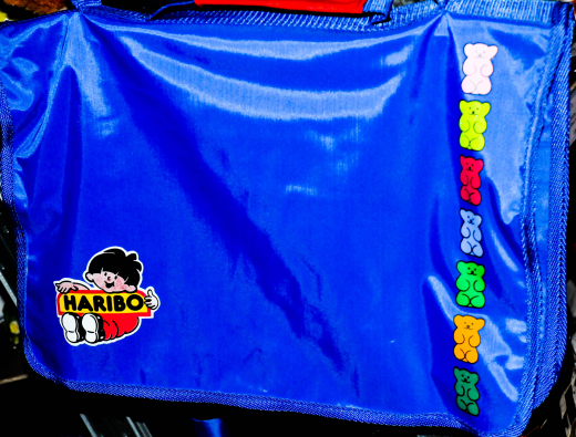 Haribo Umhängetasche, Schultasche, Rucksack, Schultertasche, Tasche in blau
