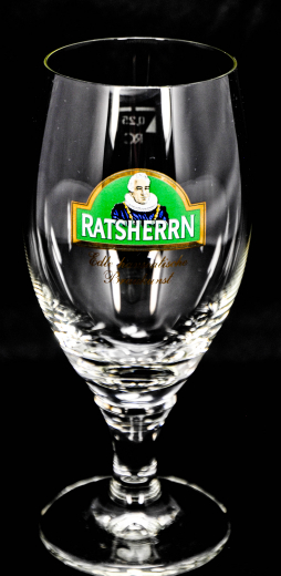 Ratsherrn Pils Pilsener, Bierglas 0,25l Ritzenhoff Pokal, Glas / Gläser