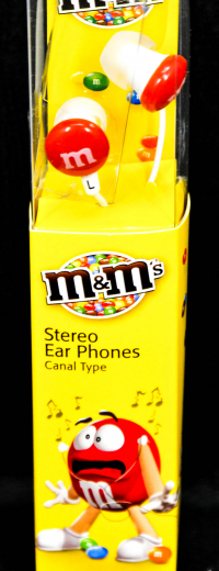 M&M Schoko Stereo Kopfhörer, Earphones, In Ear Red