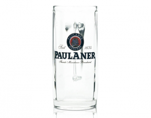 Paulaner Weissbier, Bier Krug, Glas / Gläser Bierglas, Moldau Seidel Kantenschliff 0,5l