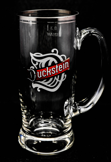 Duckstein Bierkrug, Glas / Gläser, Mini Bierglas 0,3l mit Silberrand, Karsten Kehrein