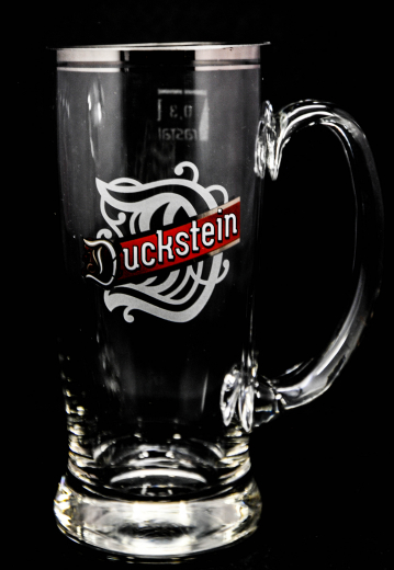 Duckstein Bierkrug, Glas / Gläser, Mini Bierglas 0,3l mit Silberrand, Karsten Kehrein