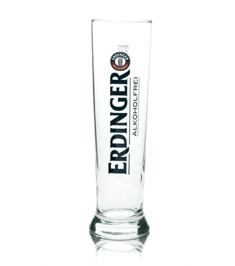 Erdinger Weißbier Bierglas, Glas / Gläser, Weißbierglas Alkoholfrei 0,5l