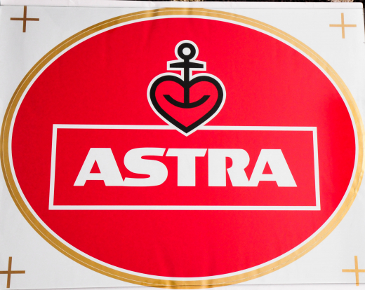 Astra Bier, XXXL Aufkleber Astra, Sticker, St.Pauli, Hamburg, Kiez