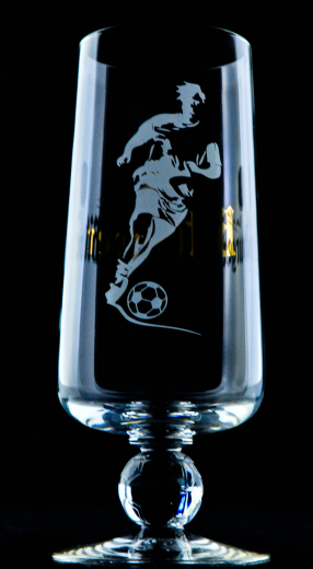Bitburger Bier, Glas / Gläser Sonderedition Editionsglas, Fußball Pokal, Bierglas 0,25l