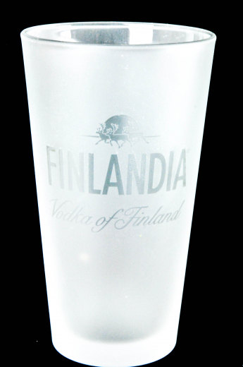 Finlandia Vodka, satin long drink glass, glass / glasses 2cl, 4cl, small version