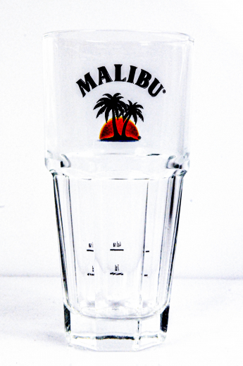 Malibu Rum Glas / Gläser, Stapelglas, Longdrinkglas, Cocktailglas 37cl
