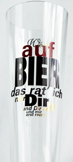 Ritzenhoff Bierglas Tulpe Design Volker Albus Wein auf Bier, Sammelglas