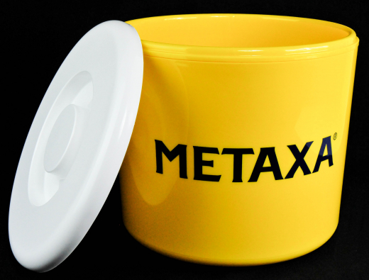 Metaxa, Kühler 10l Eiswürfelkühler, Eisbox, Eiswürfelbehälter, 3teilig, Gelb / Weiß