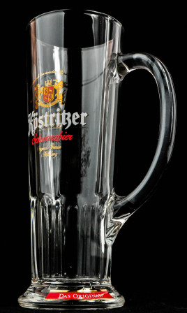 Köstritzer Bier, Habsburg Seidel, Bierkrug, Bierglas - 0,3l, weiße Aufschrift