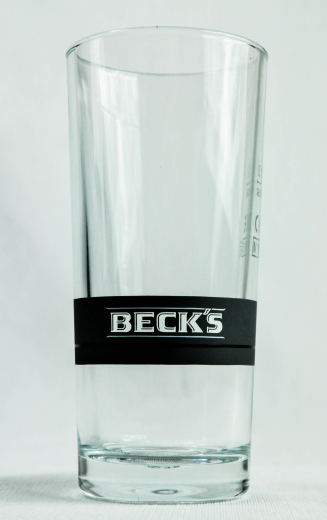 Becks Bier, Empfangsglas, Craft Taste the world grau satiniert, 0,1l