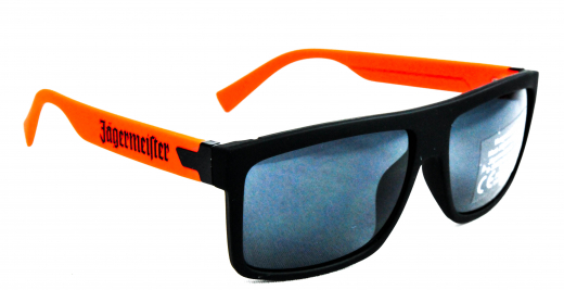 Jägermeister Brille, Sonnenbrille, Nerd UV 400 Kat.3, orange Ausführung