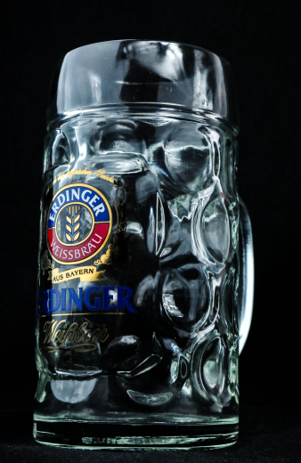 Erdinger Weissbier, Bierkrug, Krug, Bierglas, Glas, Bier Seidel, 0,5 Liter