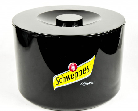 Schweppes, 10 Liter Eiswürfelbehälter, Eisbox, schwarz, Schweppes 3-teilig