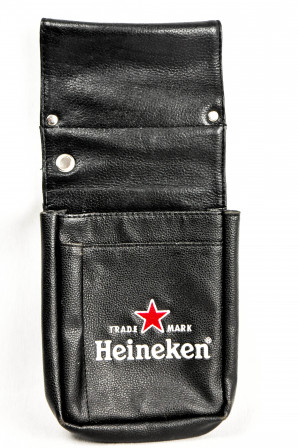 Heineken, Bier, Kellnertasche für Kellnerportemonaie, echt Leder