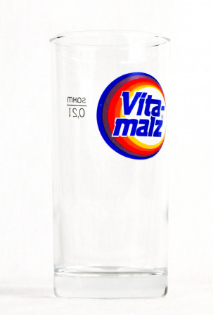 Vitamalz Malzbier, Glas / Gläser Vitamalzglas 0,2l Retro