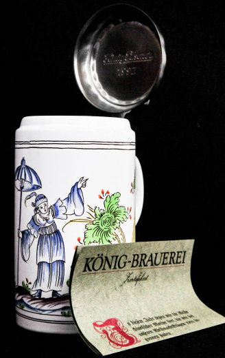 König Pilsener, Jahreseditions-Krug, Keramik Krug, 1992