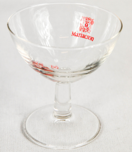Mariacron Weinbrand Glas / Gläser, Weinbrandschale mit rotem Wappen 2cl