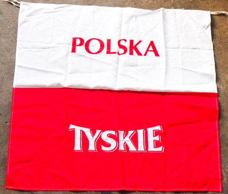 Tyskie Bier, Fahne, Flagge, Polenflagge, Polska