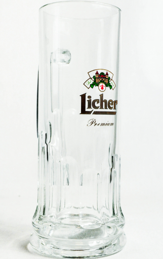 Licher Bier, Bierglas, Humpen, Exlusive Seidel, Bierkrug 0,5l Burg