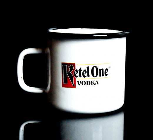 Ketel One Vodka, Emaile Metall Becher, Kaffeebecher, Tasse, Moskow Mule Becher
