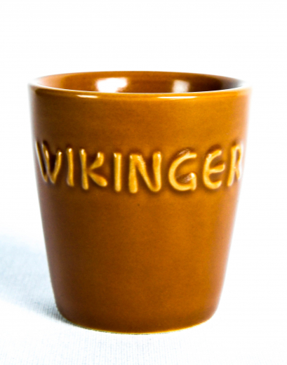Wikinger Met, Tonbecher, Ton Glas/ Gläser, Tonkrug 0,1l, braune Ausführung / K