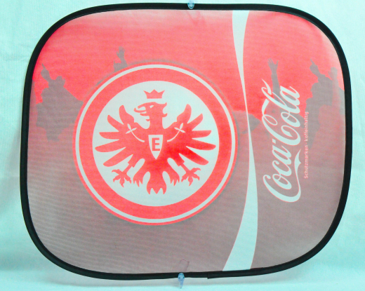 Coca Cola, Auto Sonnenschutz, Sonnenblende, Seitenfenster Eintracht Frankfurt