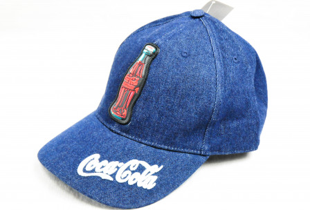 Coca Cola, Baseball Cap, Mütze, Echter Jeansstoff, sehr hochwertig gestickt