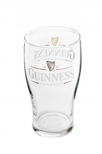 Guinness Beer Glas / Gläser, Bierglas DoppelLogo Guinness Draught 0,5l