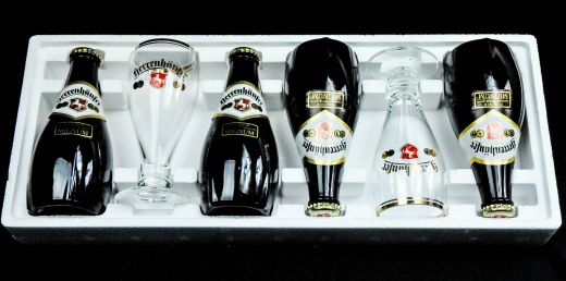 Herrenhäuser Bier Set mit 4 Flaschen und 2 Gläsern, Rarität aus 1992!!