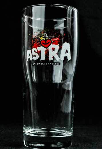 Astra Bier, Bierglas 0,25l Sonderedition St.Pauli Kiez Brauerei