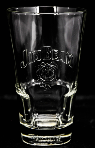 Jim Beam Glas / Gläser, Longdrinkglas, Whiskeyglas, Fußsignierung