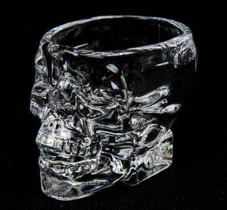 Crystal Head Vodka, Glas, Gläser, Totenkopf Shot Glas, Stamper, 25ml / 2cl