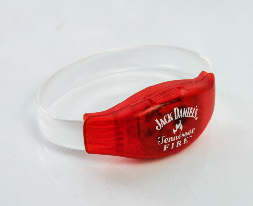 Jack Daniels Fire, LED Leucht Armband mit verschiedenen Leuchtfunktionen