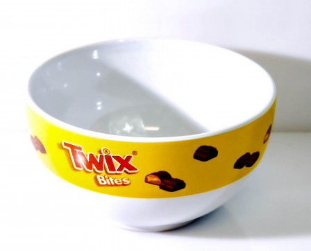 Twix Schokolade, Snackschale, Müsli Schale Porzellan Nachtisch Schale