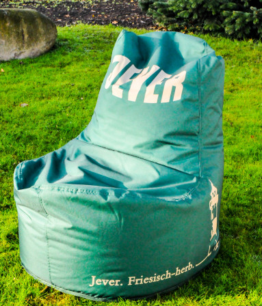 Jever Bier, Outdoor Sitzsack, Beanbag, Relax Sessel, Lounge Chair, 280 Liter