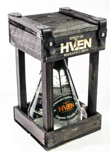 Spirit of Hven, Organic Distilled Gin 0,5l in Echtholzkäfig 40%