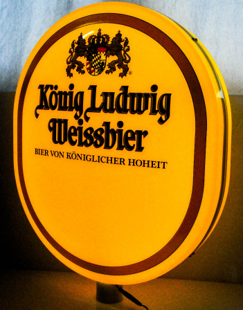 König Ludwig Weissbier, XXXL LED Leuchtreklame, Leuchtwerbung für Aussen / Innen