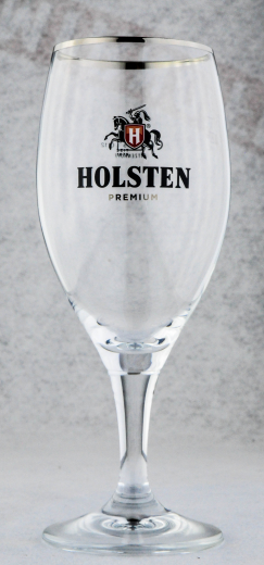 Holsten Pilsener, Pokalglas 0,2l, Silber-Platin Rand, Hamburg Glas, Gläser