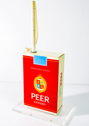 Peer Tabak, Kugelschreiber Aufsteller Peer Export Rarität