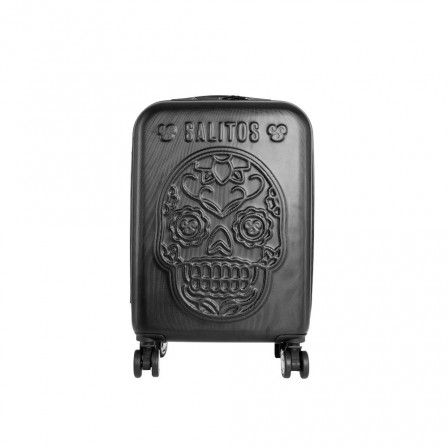 Salitos Bier, Skull Reise Koffer, Reise Trolley M schwarz Totenkopf Skull