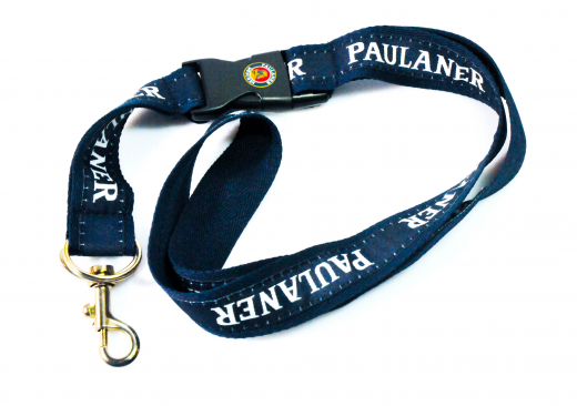 Paulaner Weißbier, Schlüsselband, Lanyard 57cm dunkelblau Paulaner